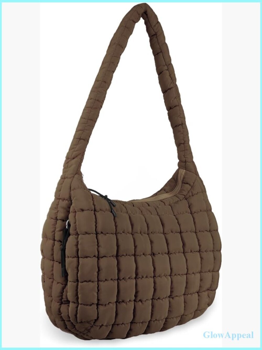 Quilted Puffer Tote Bag Crossbody Shoulder Hobo Lightweight Nylon Large Capacity